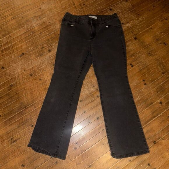 Chico’s slight flare gray classic normcore size 1S/8 jeans - Picture 1 of 2